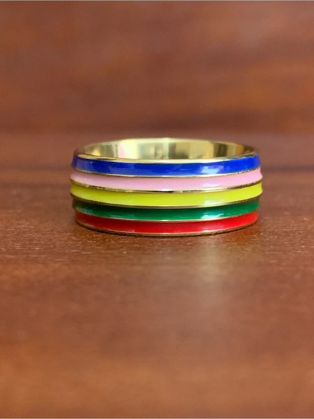 New stainless steel multicolor ring